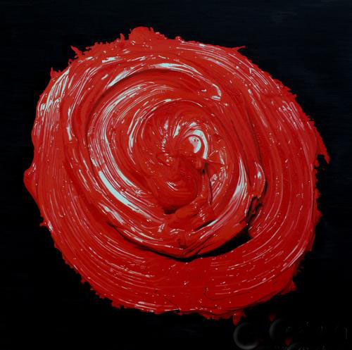 俸正泉 2010 我的颜色——大红 190×190cm