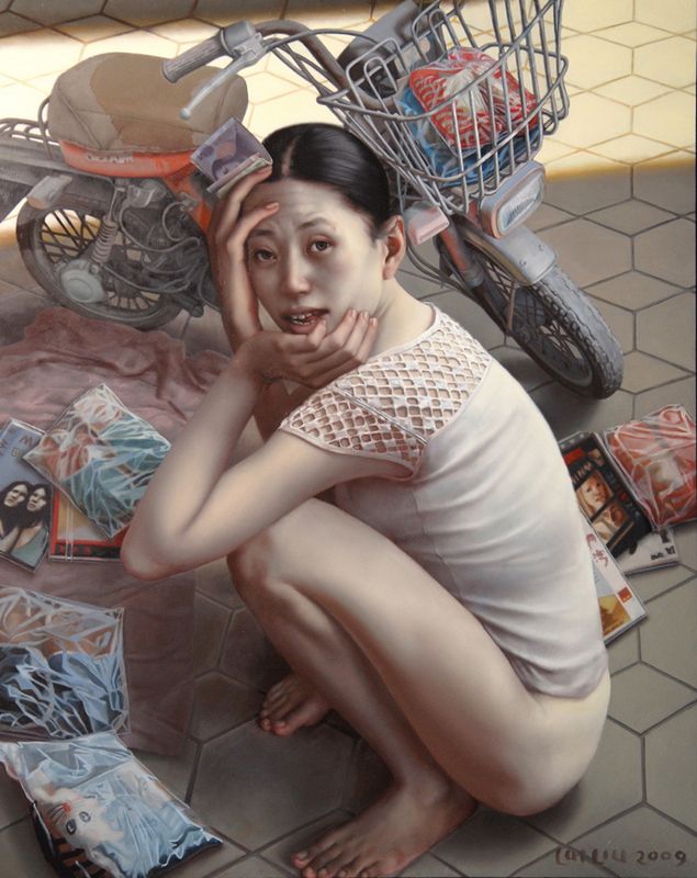 2009年，练攤女