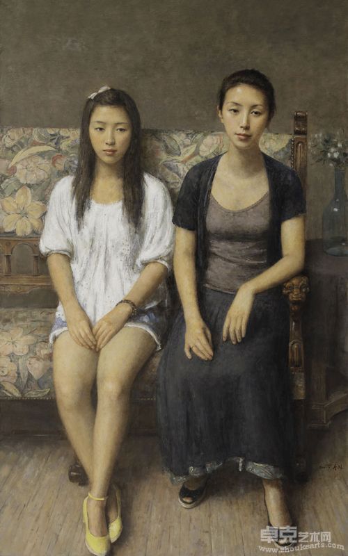 朱春林《面对——母女》，2010-2011