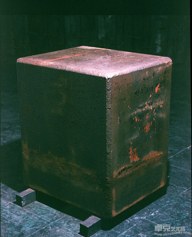 隋建国作品：Blocked memory Welded iron and stone 100cm×90cm×75cm 199