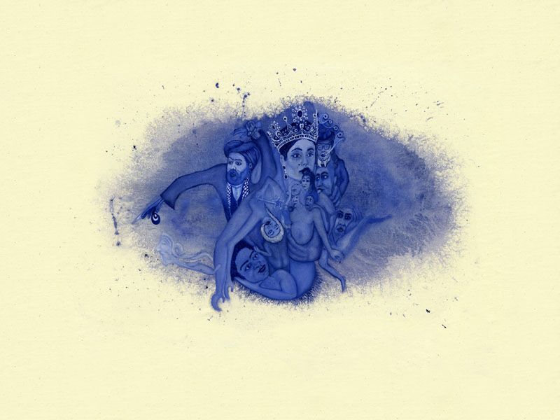 Cobalt-Painting