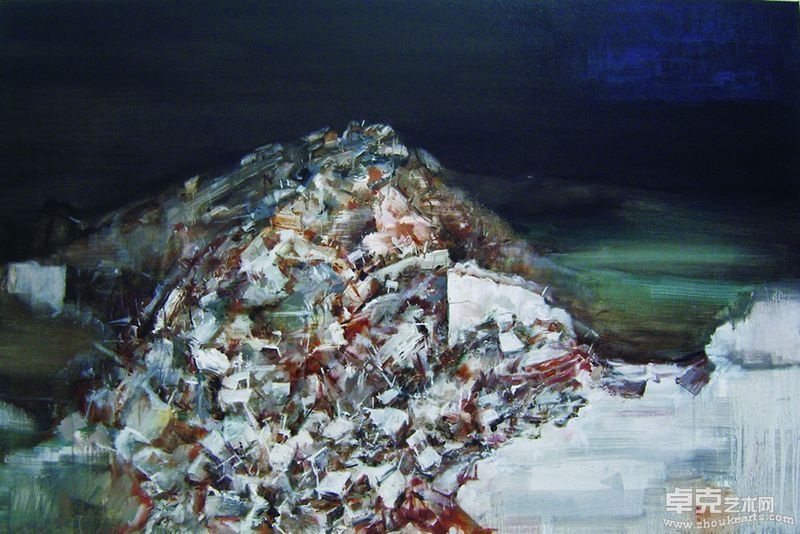 刘超 脆弱的墙NO.3 100×150cm 布面油画 2011