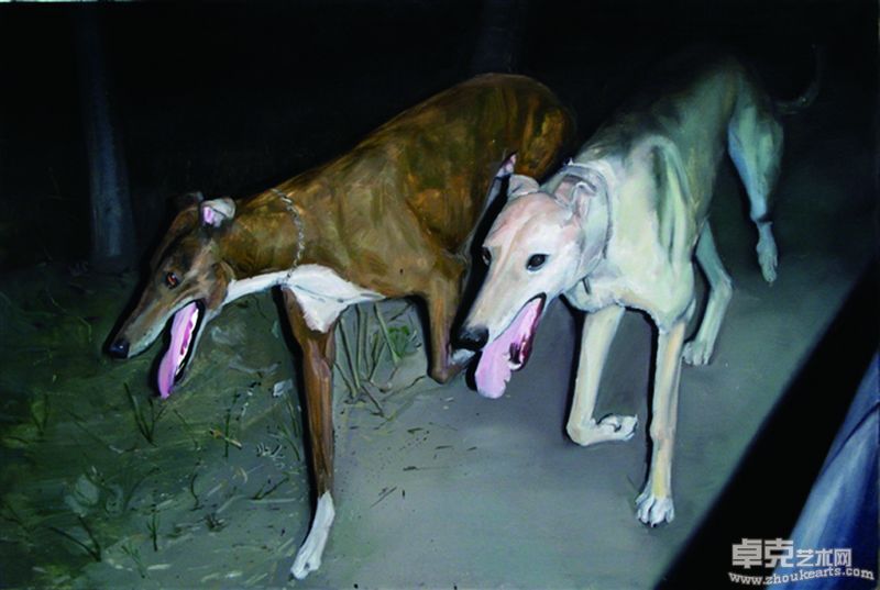 汪惠志  夜行3-80x120cm 布面油画 2008