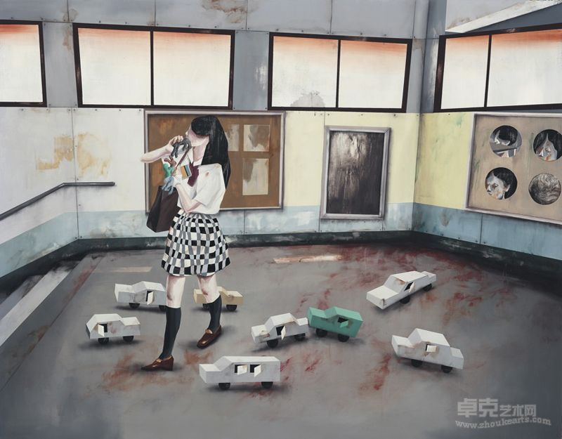 时永骏 日常体制.T——下课后的尖峰时刻 2012 布面丙烯 90.5 × 116.5  cm
