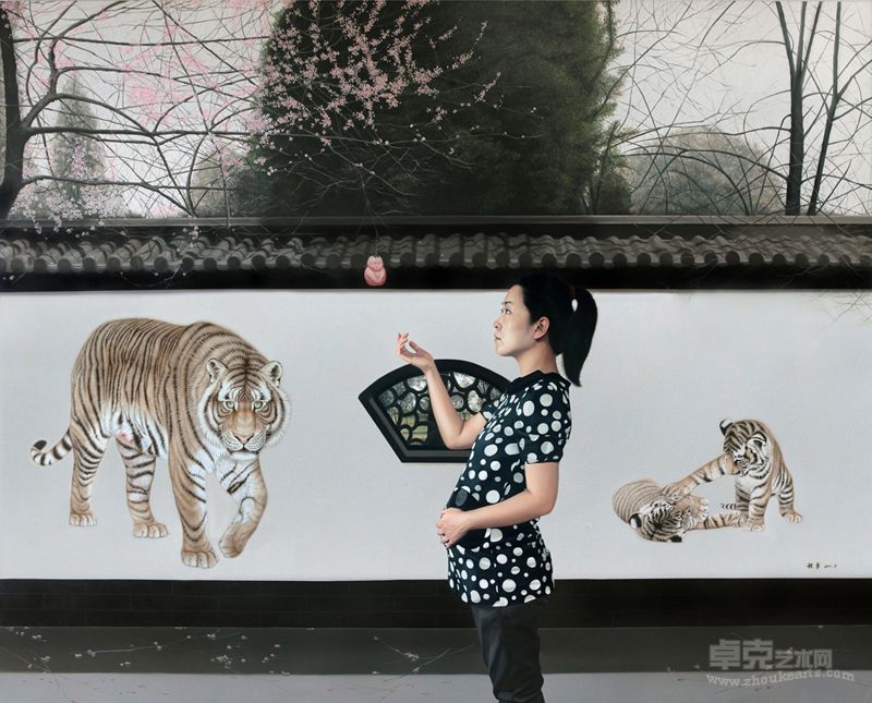 程勇-水漫桃园之人参果Garden of Peach Blossom-Ginsengfruit250cm×200cm 2011