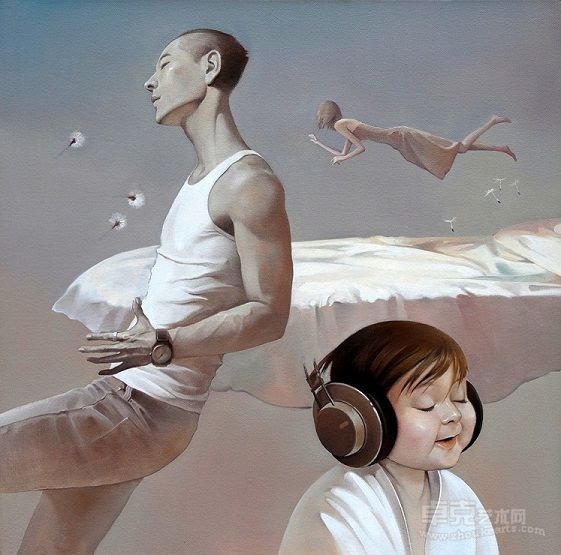 刘骐铭 逾越．愉悦 Beyond Happiness 100x100cm 布面油画 2011