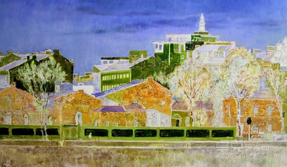 反相世界No.4-城，油画，70cm×120cm,2012年