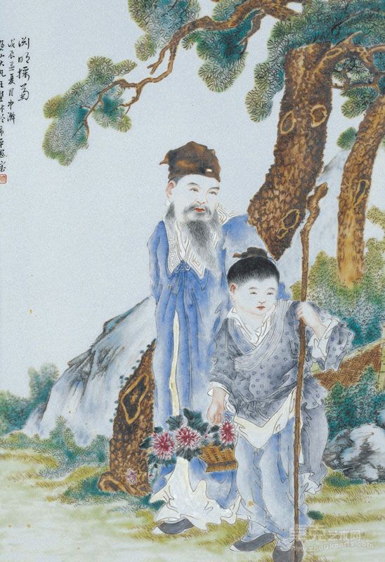 渊明采菊
