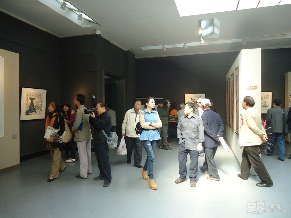 2012年10月19日上午10点，合肥久留米美术馆，中国当代书画名家王梦龙﹣故乡行花鸟画展开幕 22