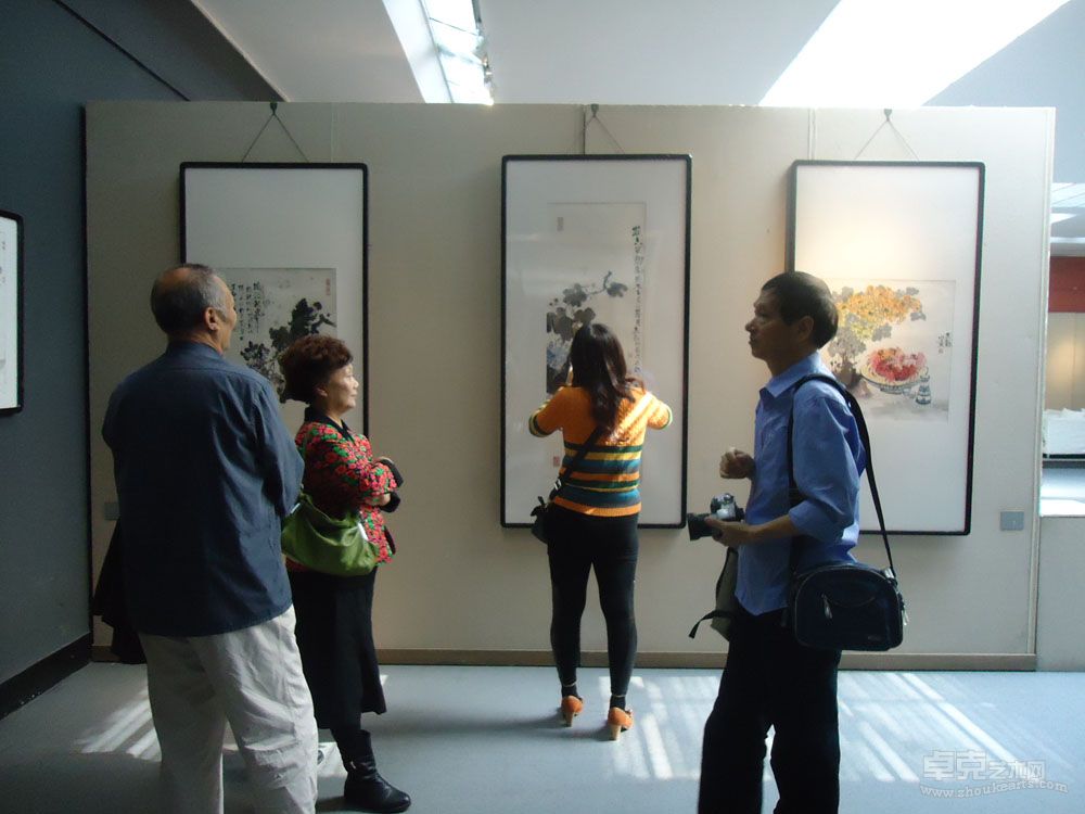 2012年10月19日上午10点，合肥久留米美术馆，中国当代书画名家王梦龙﹣故乡行花鸟画展开幕 28