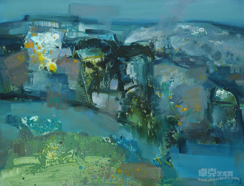 傅强——意象微州系列一  布面油画   130x100cm  2012