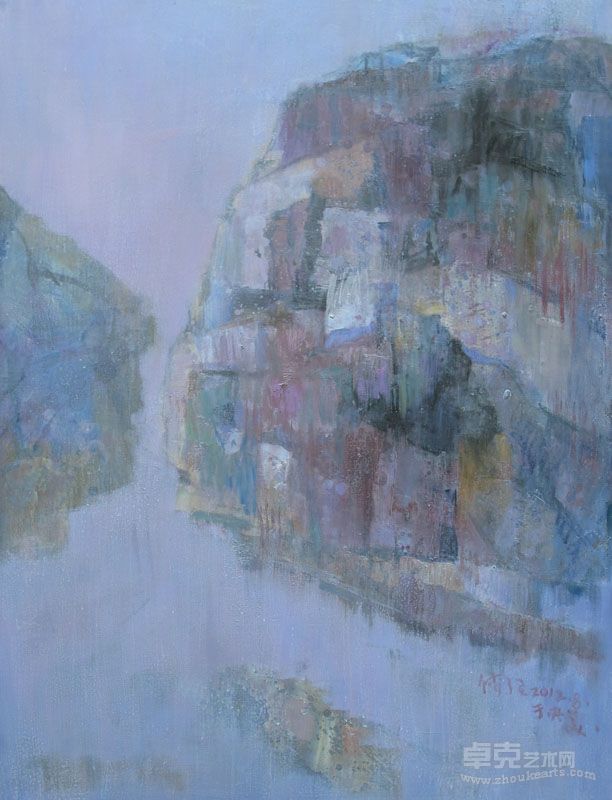 傅强——意象微州系列七  布面油画   130x100cm  2012