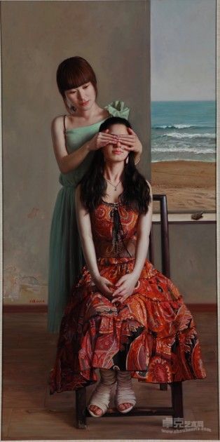 《我的思念溢满大海》布面油画1 60x80厘米 2012年6月 赵关键3
