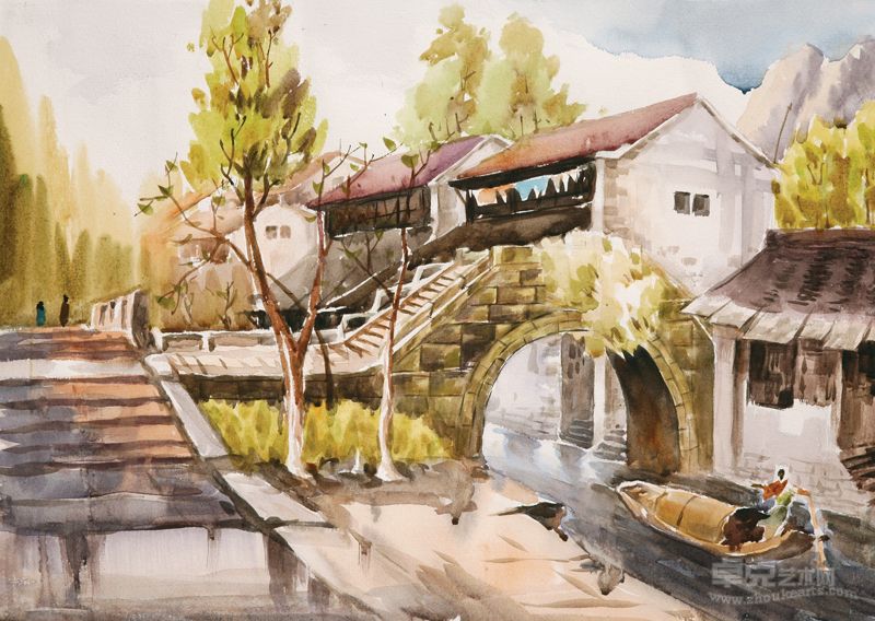 石宏林 水乡一景