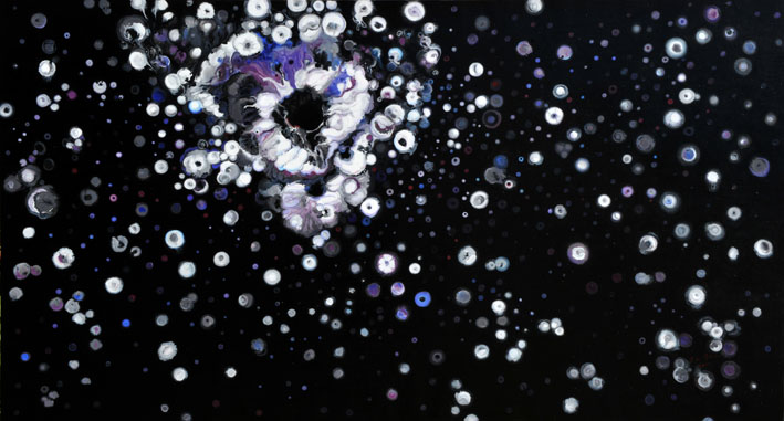 繁花 布面丙烯 180x90cm  2011