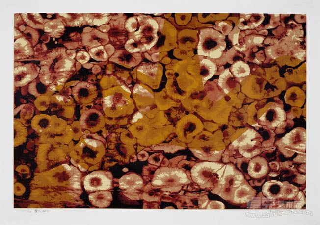 繁花NO.1 丝网版画 70×47cm  2012