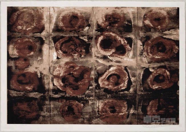红罂粟 丝网版画 103×71cm 2012