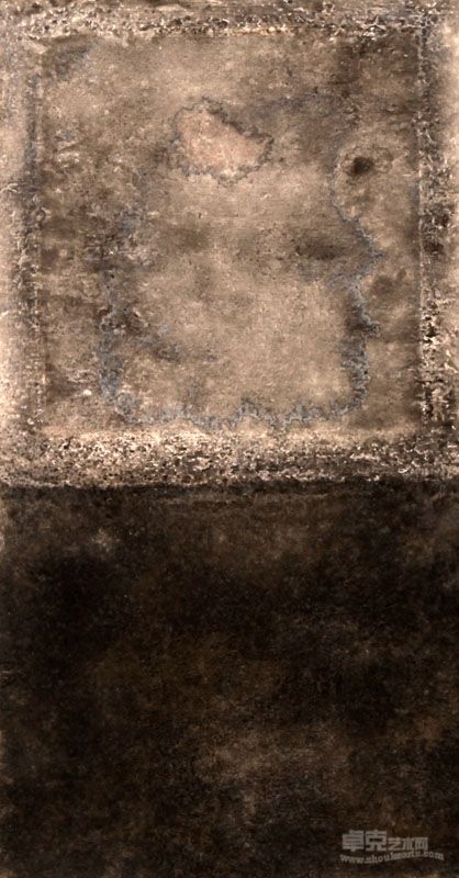 作品 015,纸本媒介，2012，200x100cm