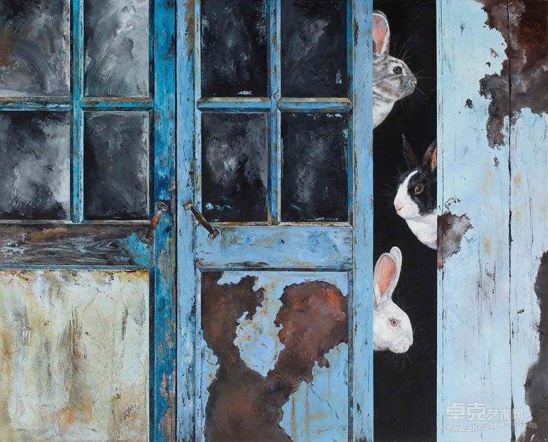 兔子门 120x150cm 布面油画 2012