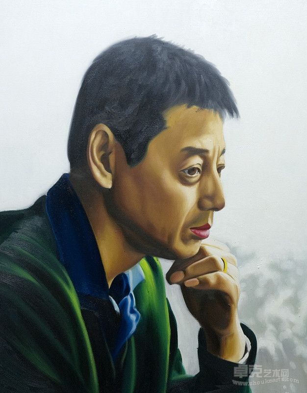 中年男人  Middle-aged men 80×100cm 布面油畫 Oil on Canvas  2012