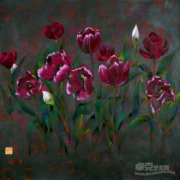 《秋郁》90·90cm