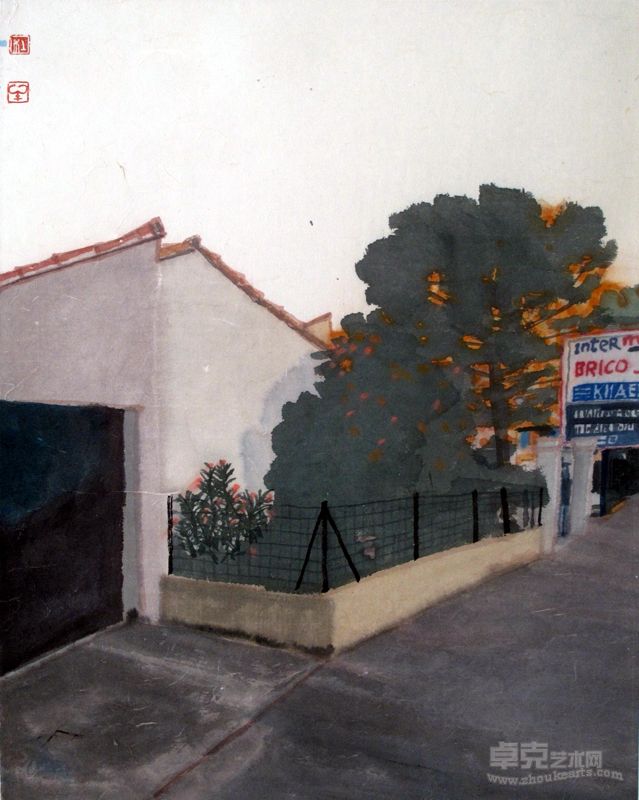 杜大恺 欧洲街景—7 48×37cm