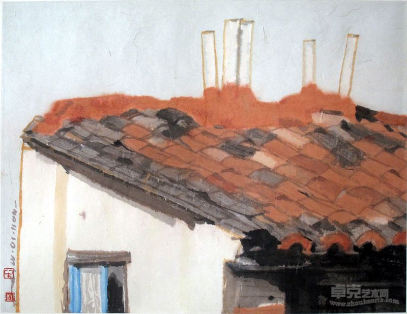 杜大恺 欧洲街景—8 37×48cm