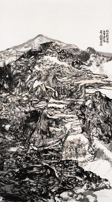 张志民  北山石仔屿之一，2010年，186 x 101