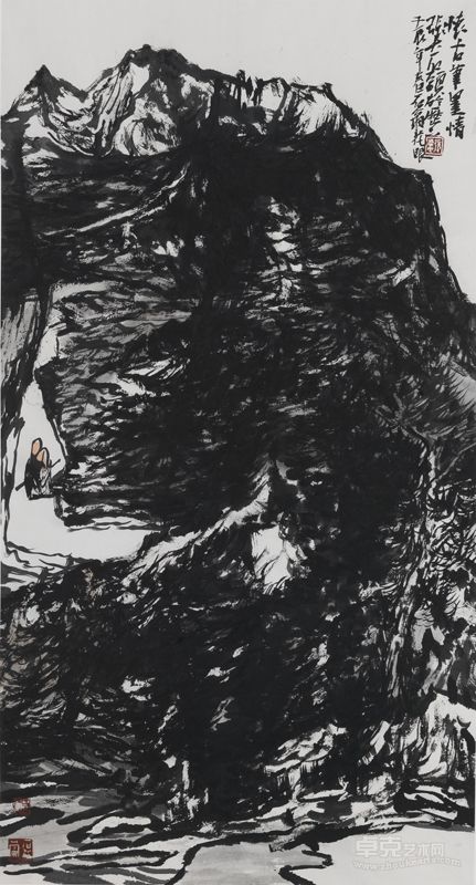 张志民 怀古笔墨情－2 99×53cm 2012年