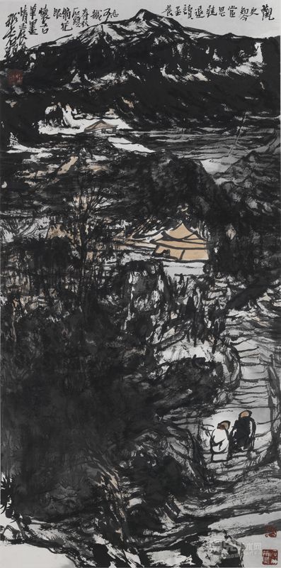 张志民 怀古笔墨情－3 99×53cm 2012年