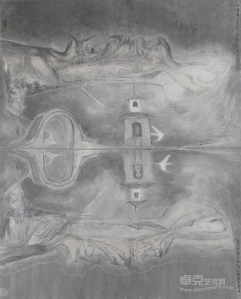 胡应康 水墨镜鉴 182×145cm 2012年