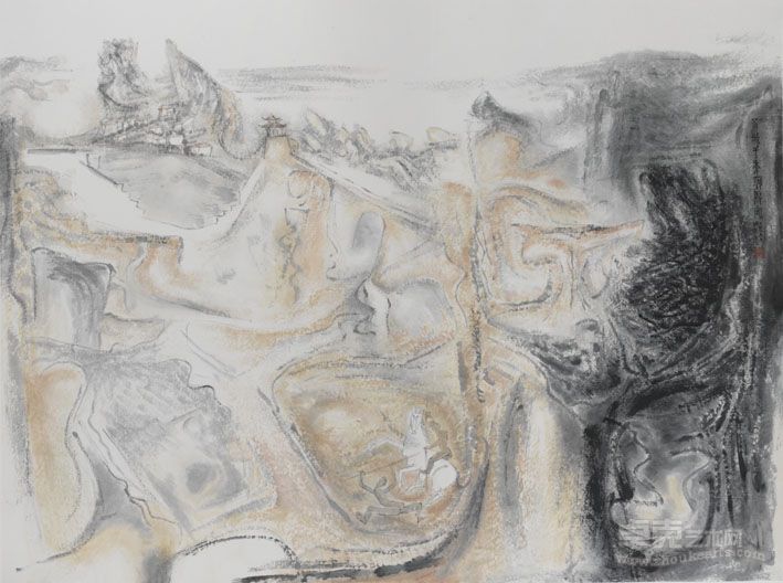 胡应康 山水－1 145×182cm 2012年