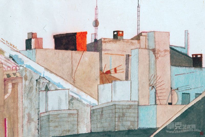 大恺 欧洲街景—1 66×97cm