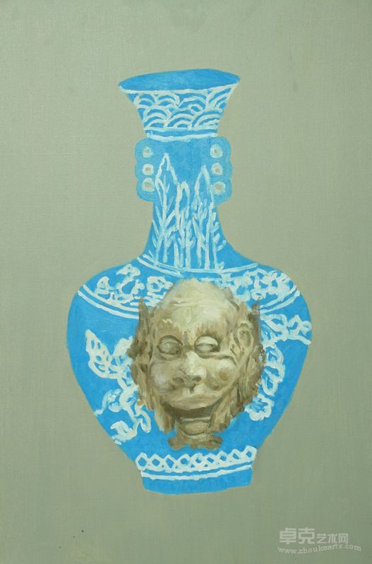 青花系列三  60x90cm  布面油画  2011年