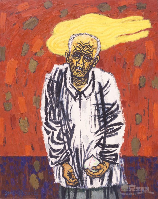 暮年系列——渴望长寿  2009  布面油画  200×160厘米