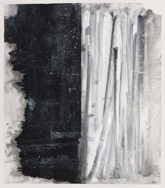 镜面 178x127cm 水墨、丙烯、宣纸 2012