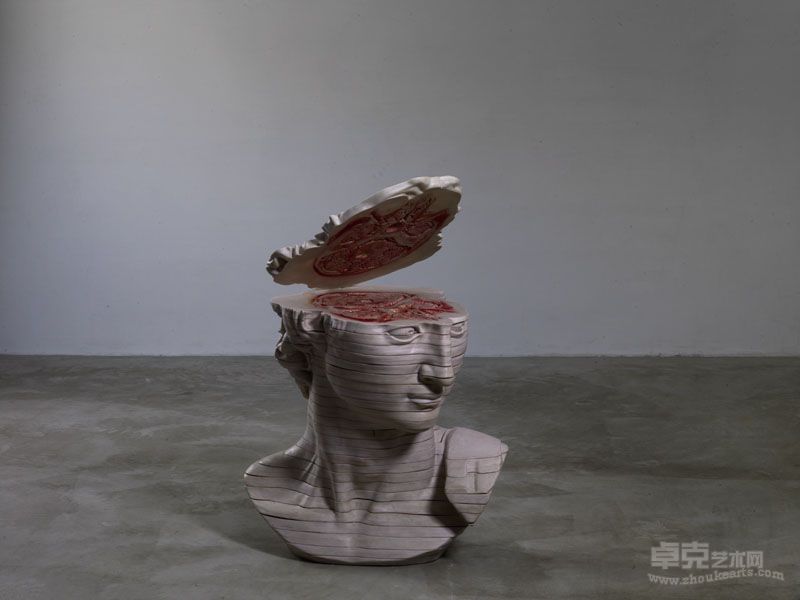 曹晖  如果我是（二）树脂、纤维、丙稀等综合材料 117×85×75cm×38   2011-2012（3）