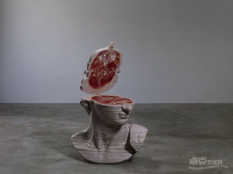 曹晖  如果我是（二）树脂、纤维、丙稀等综合材料 117×85×75cm×38   2011-2012（4）