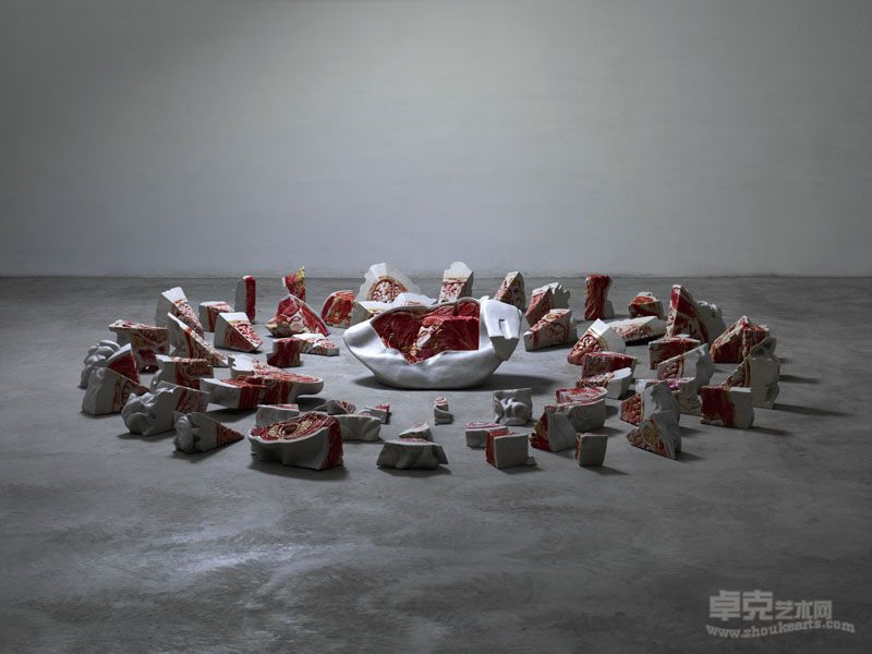 曹晖  如果我是（一）树脂、纤维、丙稀等综合材料 117×85×75lcm× 58 2011-2012（5）