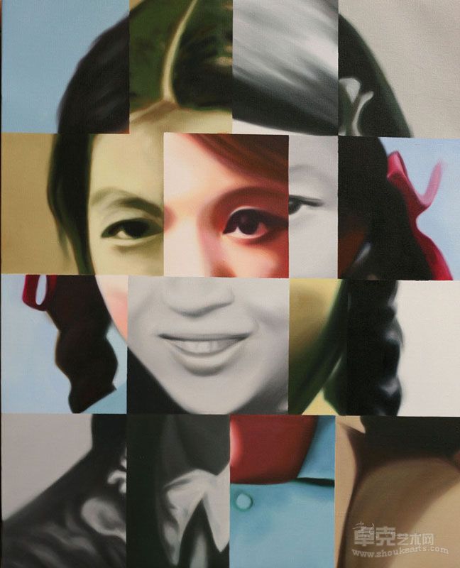 脸谱－林昭100cmx80cm布面油画2011