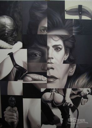 脸谱－梅普尔索普150cmx110cm布面油画2011