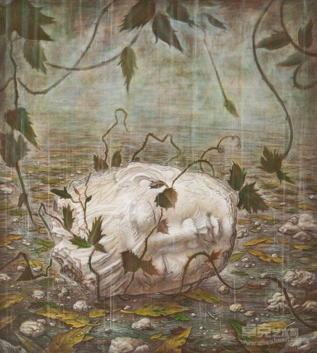 石磊 冷雨 2012 布面丙烯 150 × 135 cm