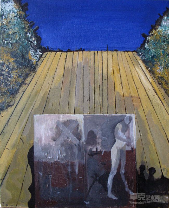 《城市尽头》50x40cm