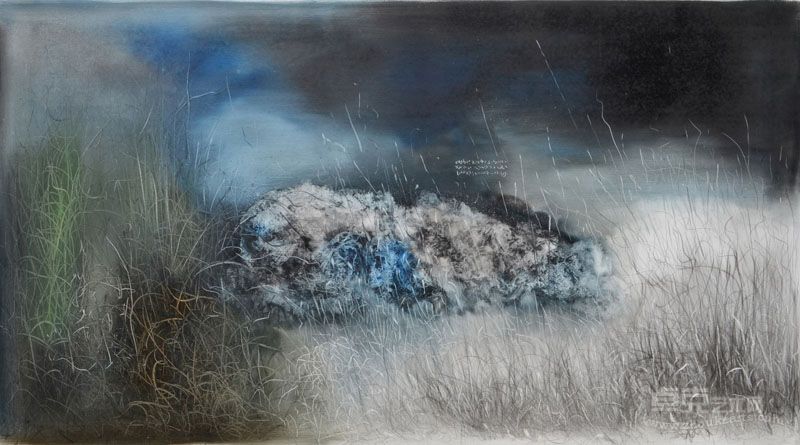 《山水无痕 万物寂静》  250x140cm 2012