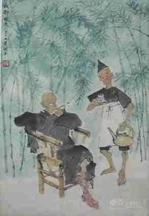 成都风光 叶浅予 54×36.5cm