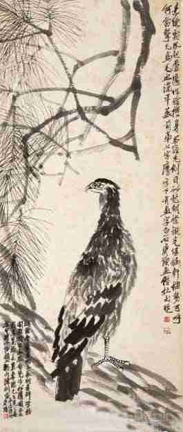 松鹰 齐白石 150×63cm.jpg