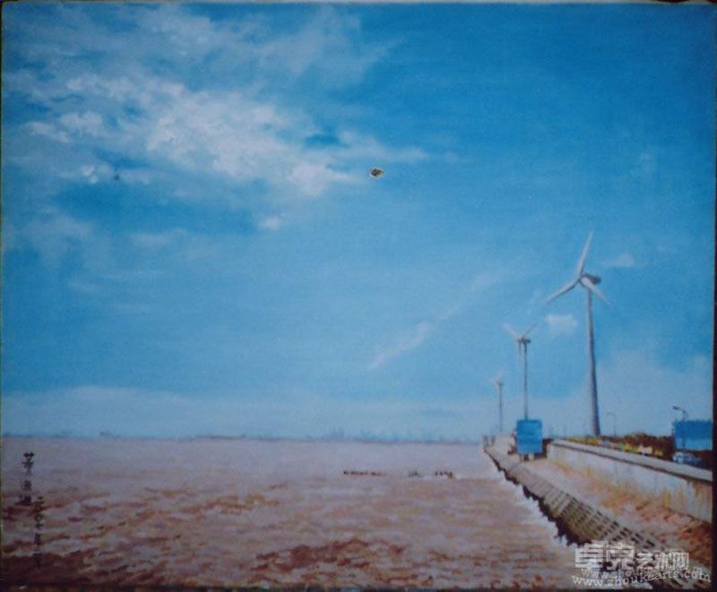 奉贤、海滩、风车