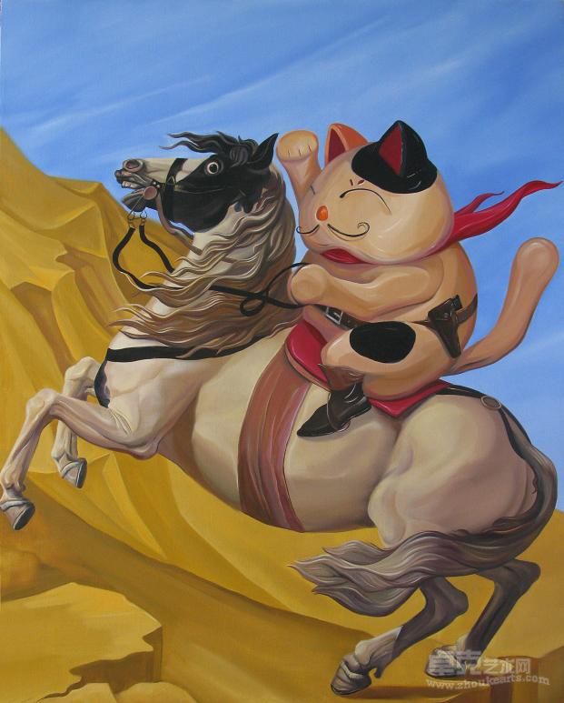 招财猫，冲！ 安翔宇 199x160 2008年 鲁迅美术学院