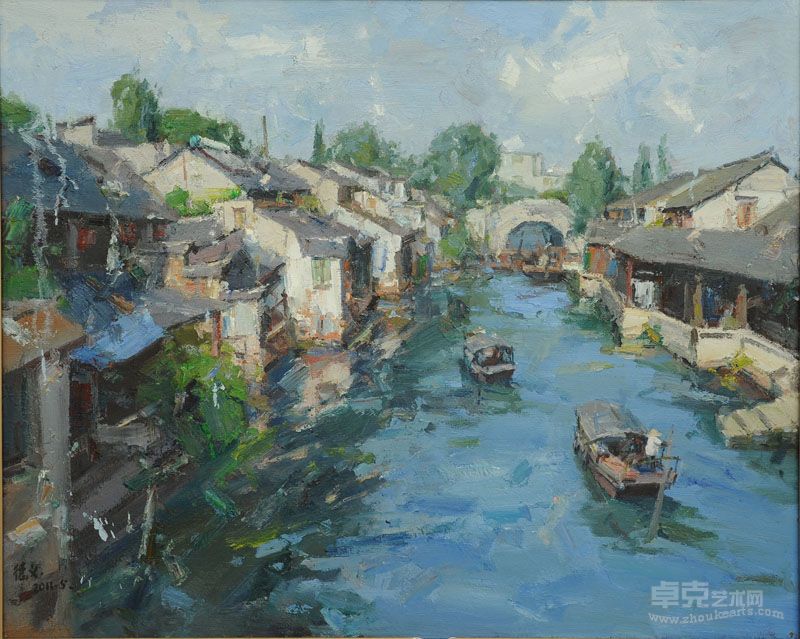 《春到西塘》100x80 朱德义