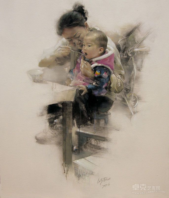 《母与子》145x185 李四保